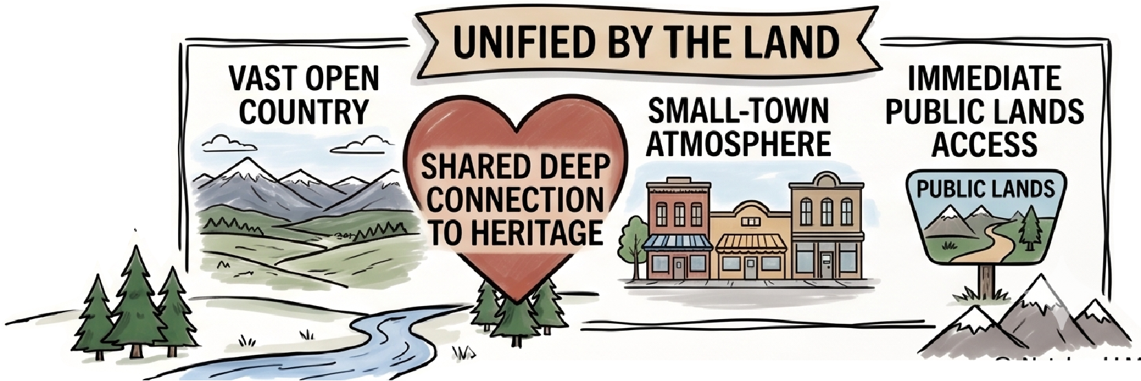 Unified by the Land infographic